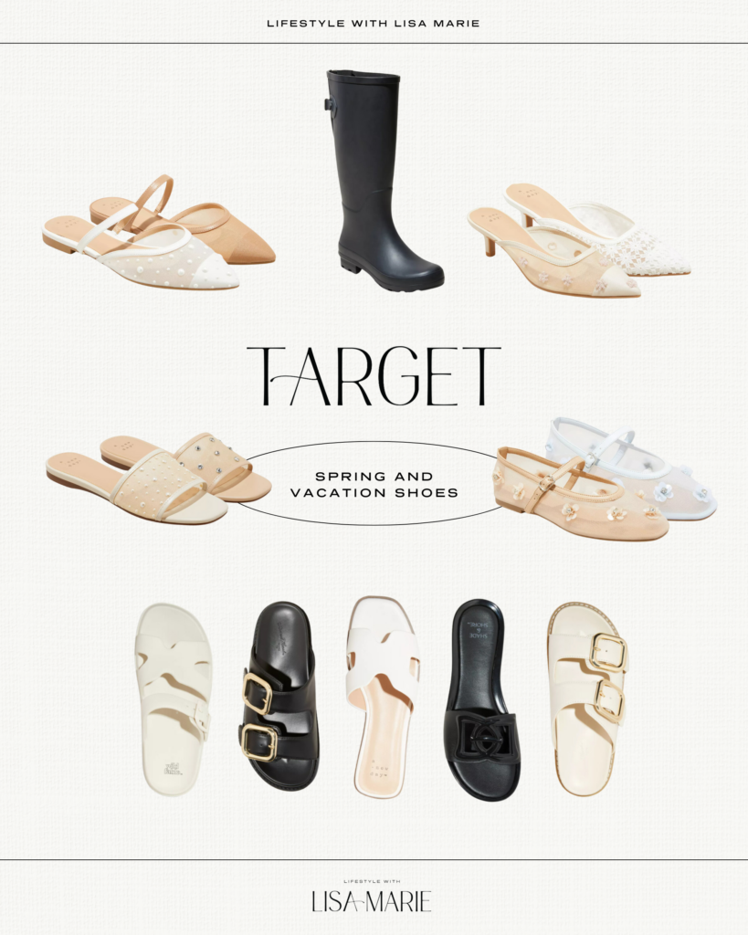 Collection of spring shoes from Target