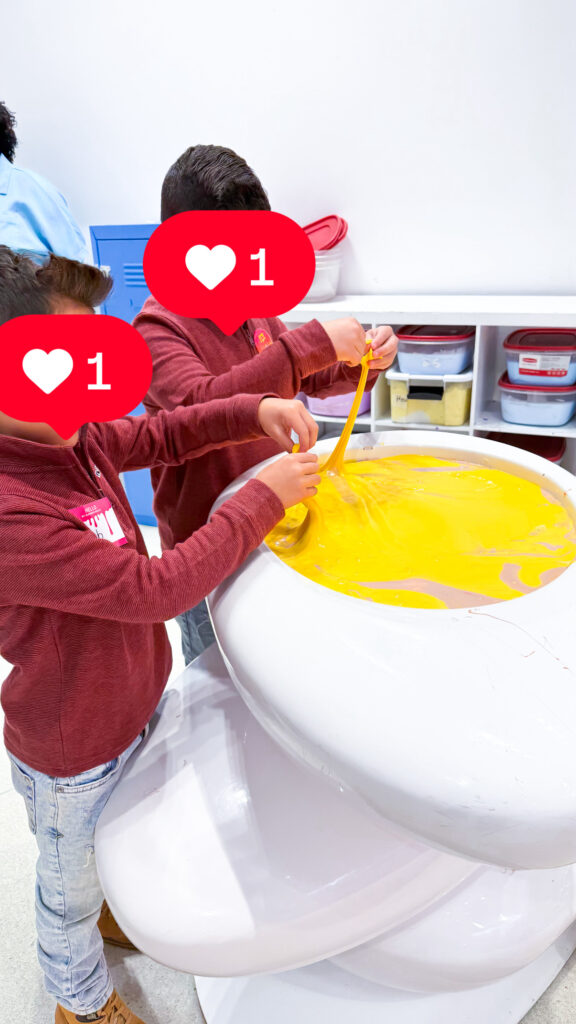 Children playing at the Sloomoo Institute for NYC family trip