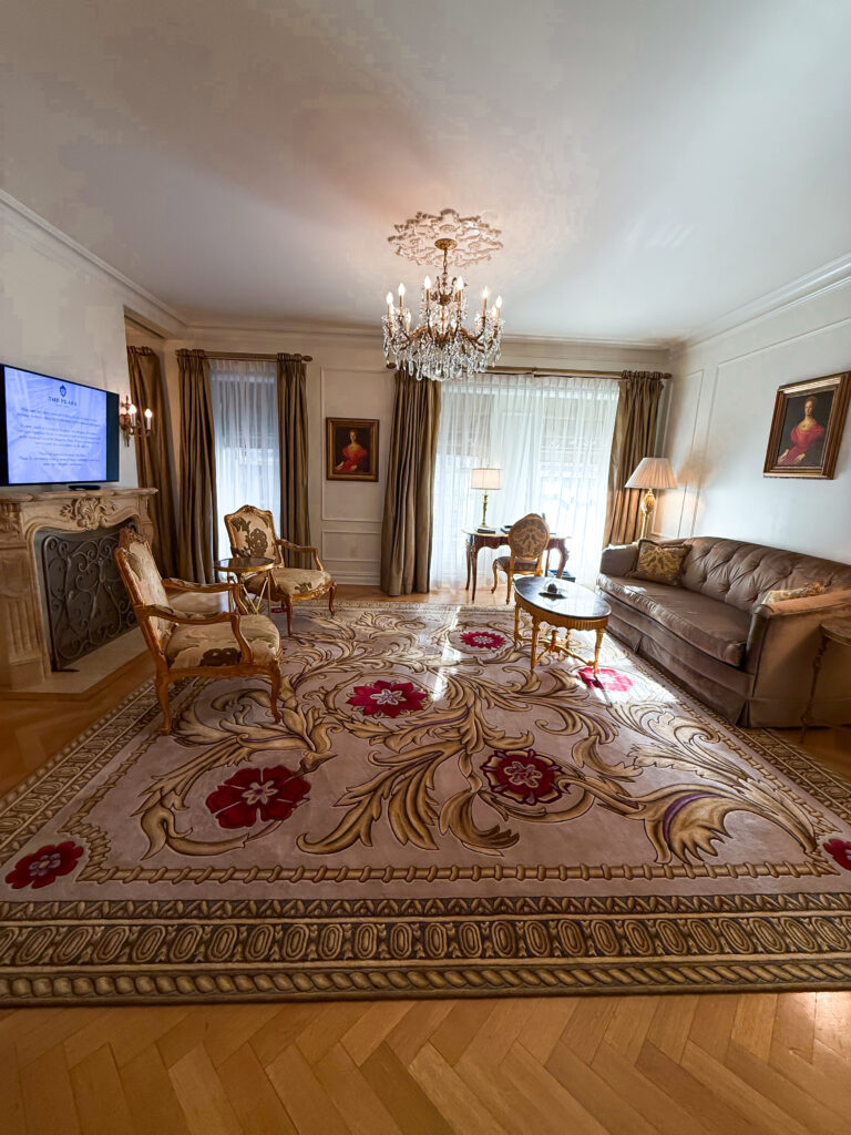 interior image of a room at the Plaza Hotel in New York City