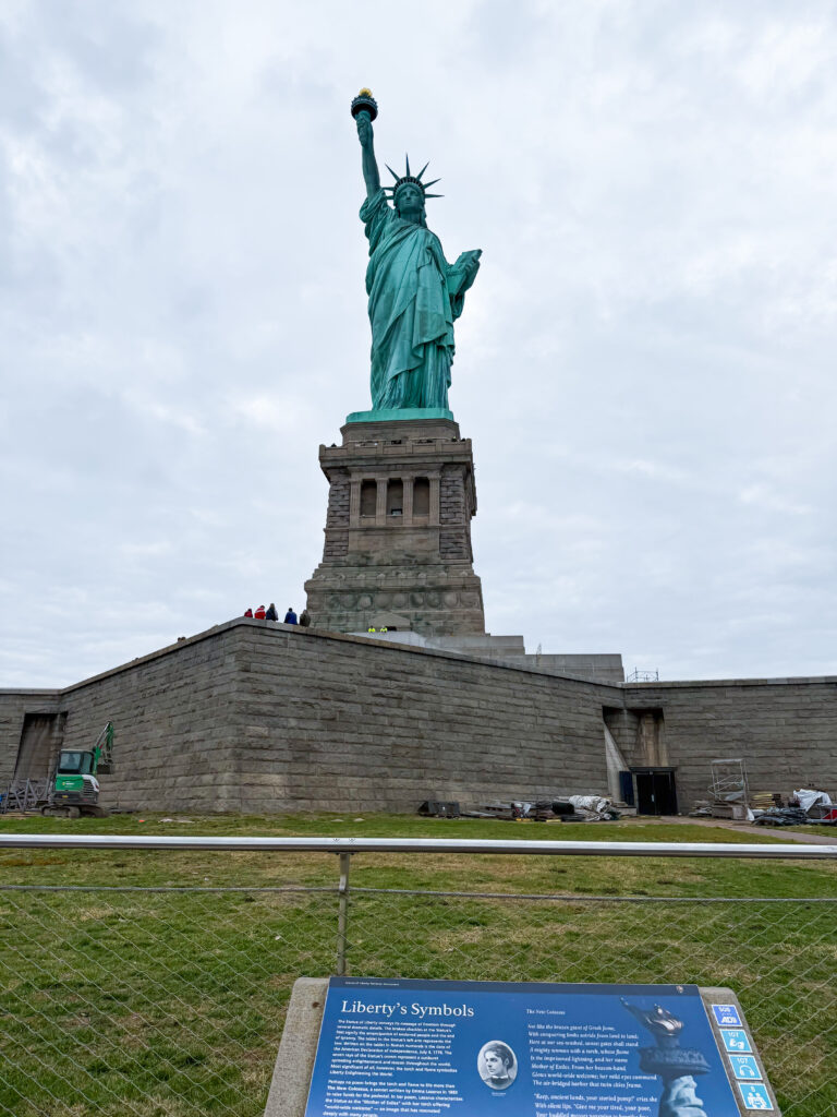 View of State of Liberty for NYC family trip