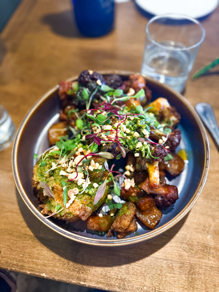 Vegan dish at the Twisted Fern in Park City, Utah