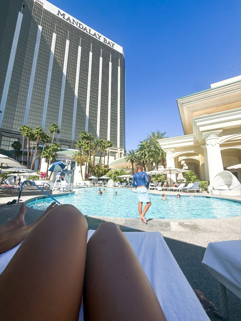 The pool at Four Seasons in Vegas