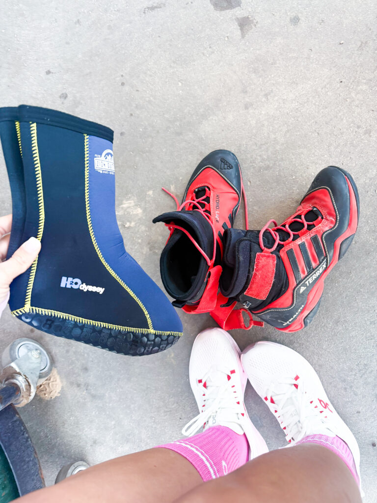 Rental gear from Zion Outfitters for hiking the Narrows in Zion
