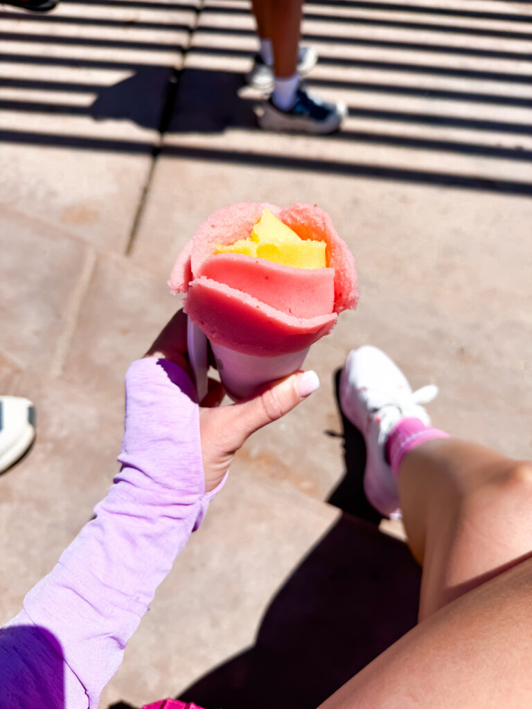 Mango and strawberry combo at Desert Ice in Zion