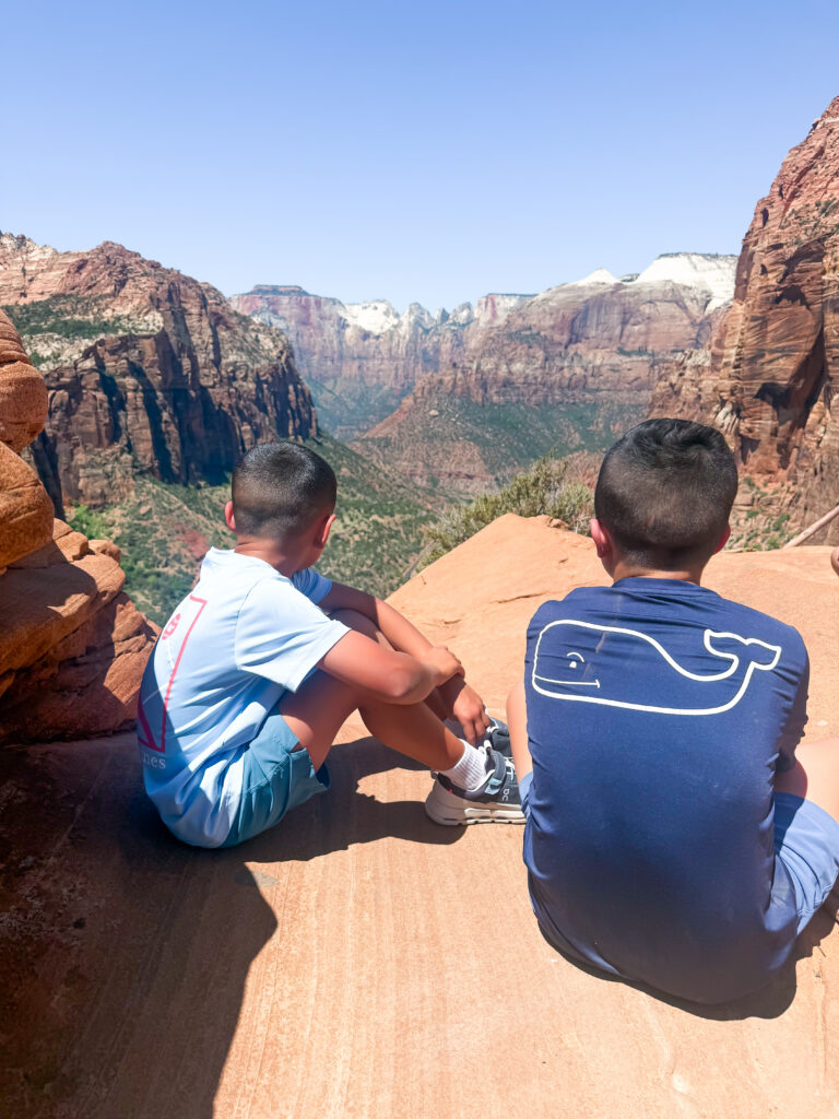 View at top of Canton Overlook Trail in Zion