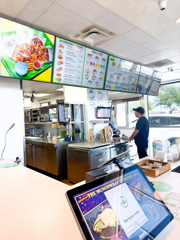 Indoor view of Plant Power Fast Food restaurant in Vegas