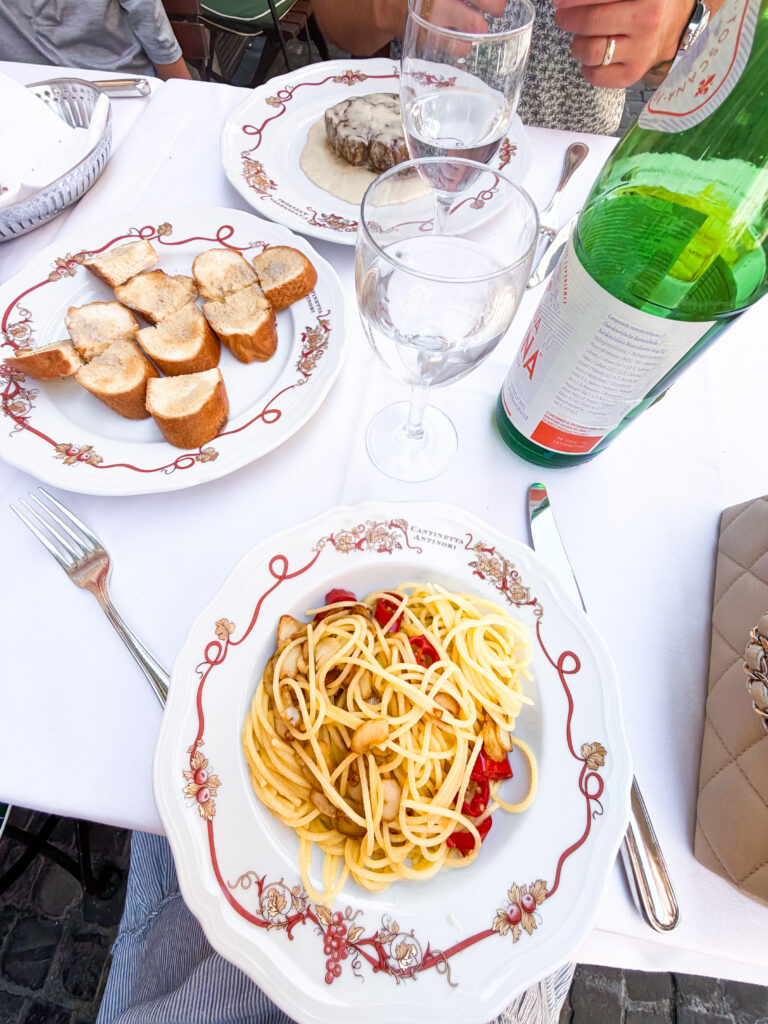 Italian dinner at Cantinetta Antinori in Europe